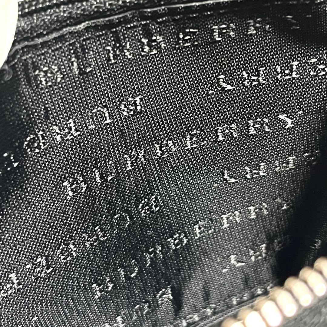 BURBERRY チェック柄 ジップウォレット ベージュ レザー 美品 箱付き