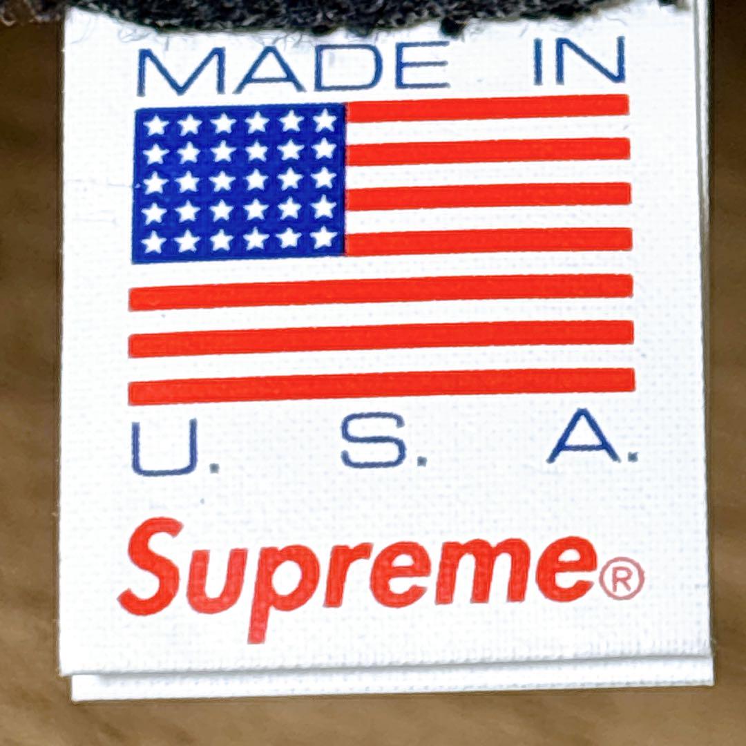 正規品　Supreme キャップ　帽子 アメリカ製　ブラック　ブルー　水色