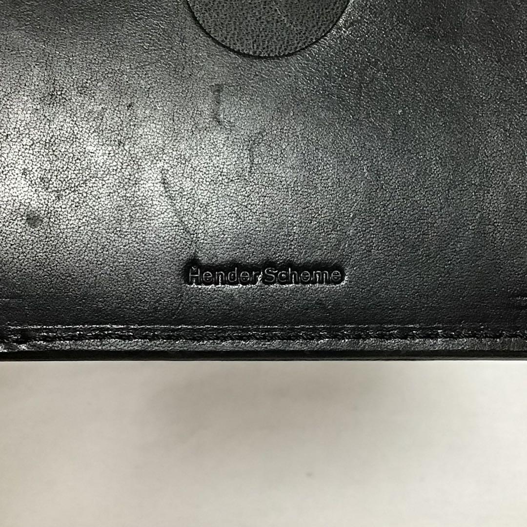 Hender Scheme 黒 レザー 名刺入れ　カードケース　定期いれ