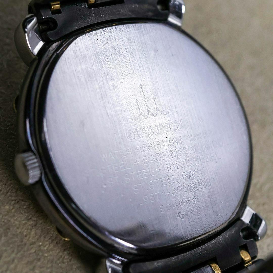 ◇稼働 SEIKO CREDOR 腕時計 18金ベゼル ダークグレー 559