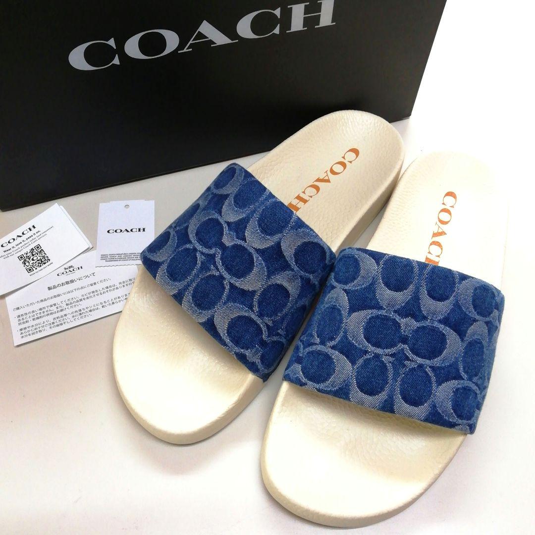 ★新品★COACH(コーチ)百貨店商品♪サンダルシューズシグネチャーサイズ選択可
