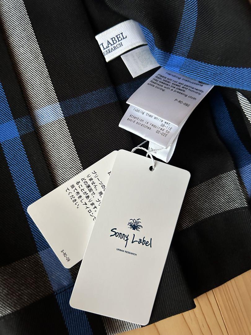 【新品タグ付き】 Sonny Label チェックプリーツイージースカート38