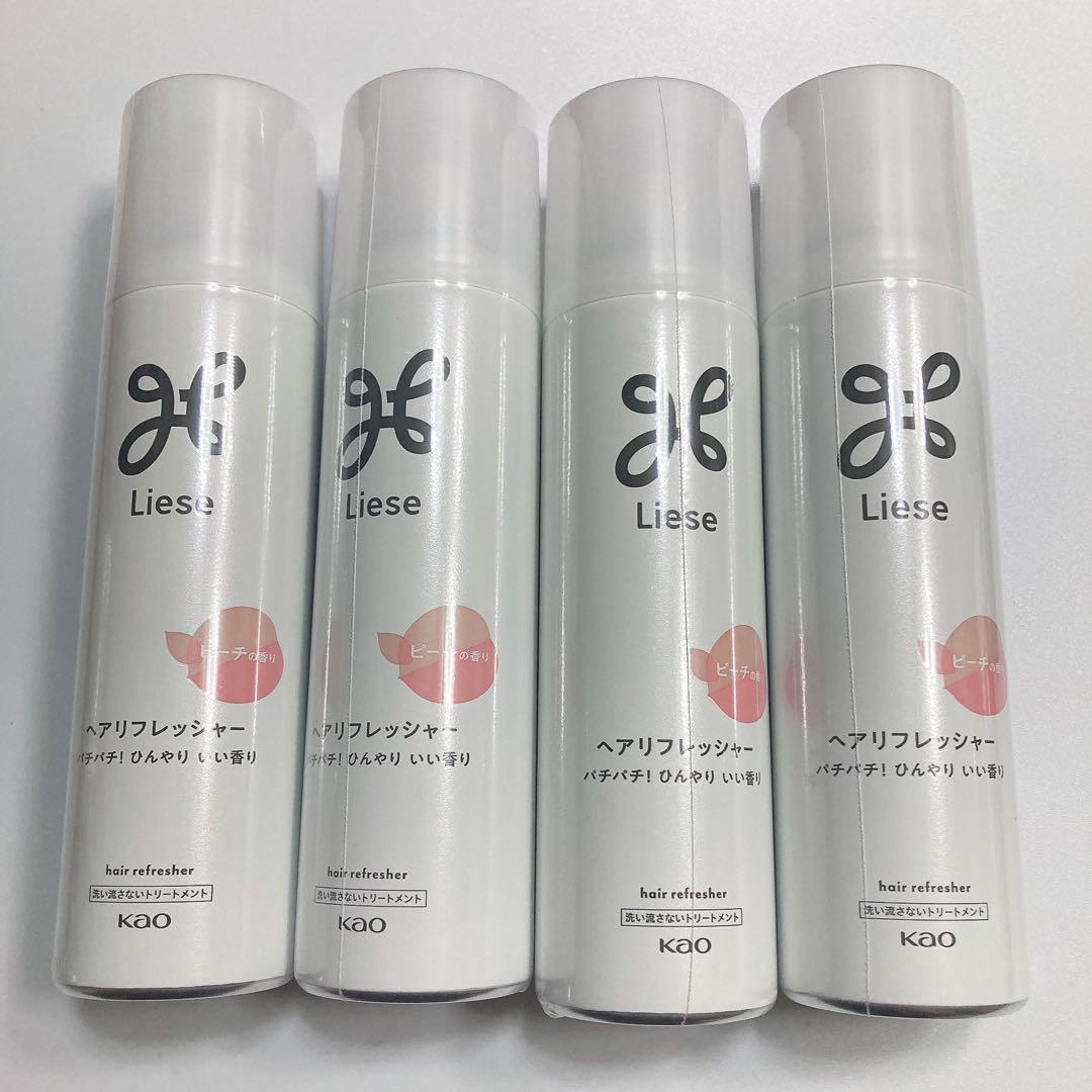 リーゼ ヘアリフレッシャー ピーチの香り 130g×4本