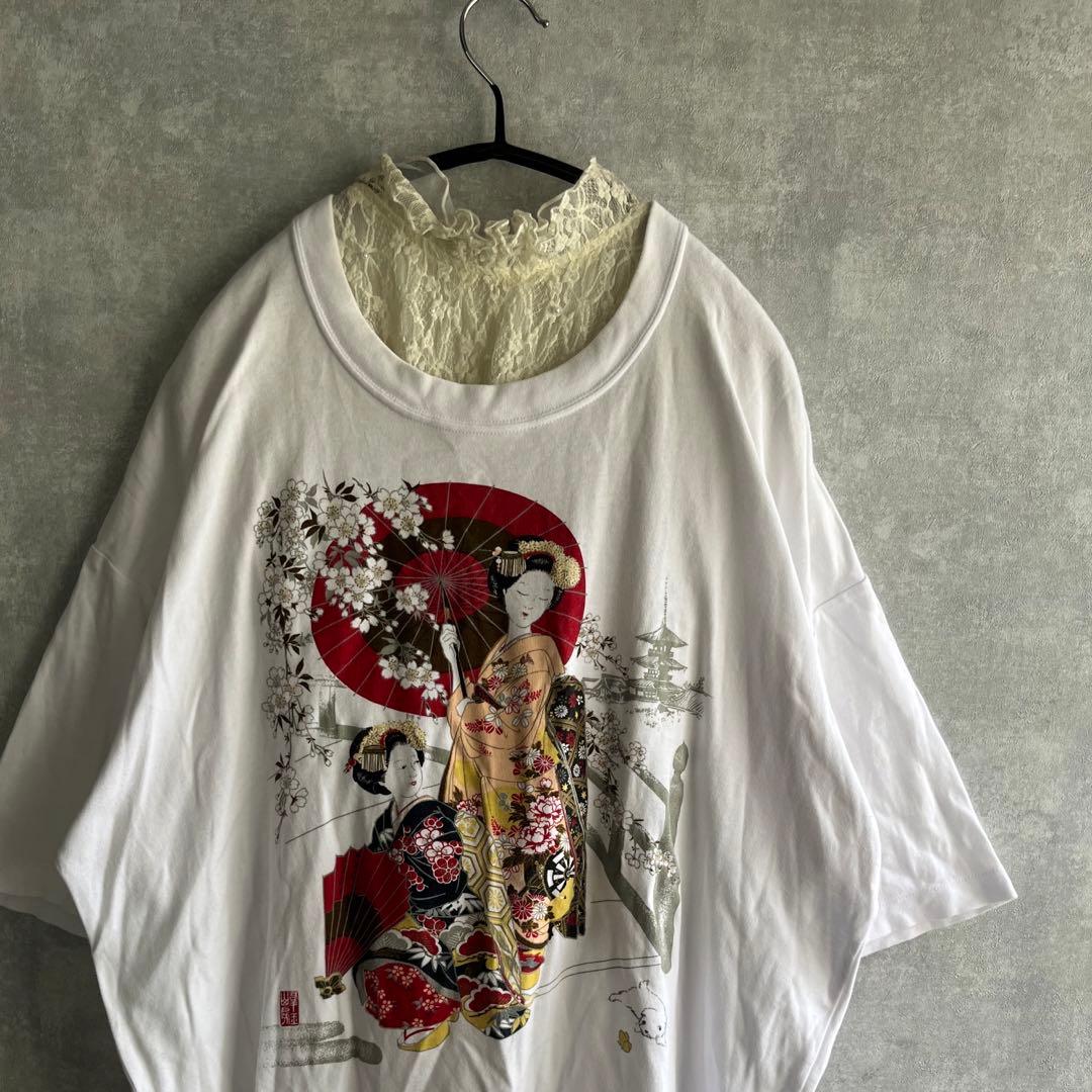 古着　used 日本製　和柄　Tシャツ　ヴィンテージ  ユーズド　希少