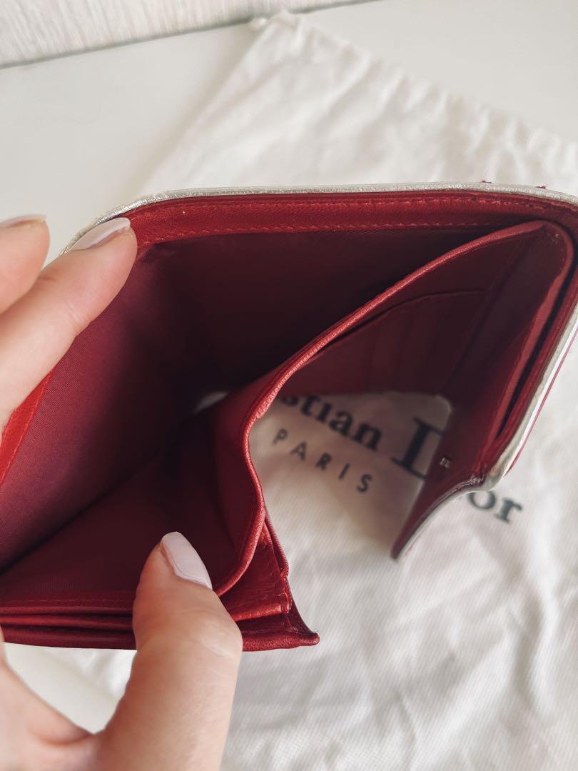 ディオール Dior トレーラー　エナメルレザーウォレット 二つ折り財布　美品
