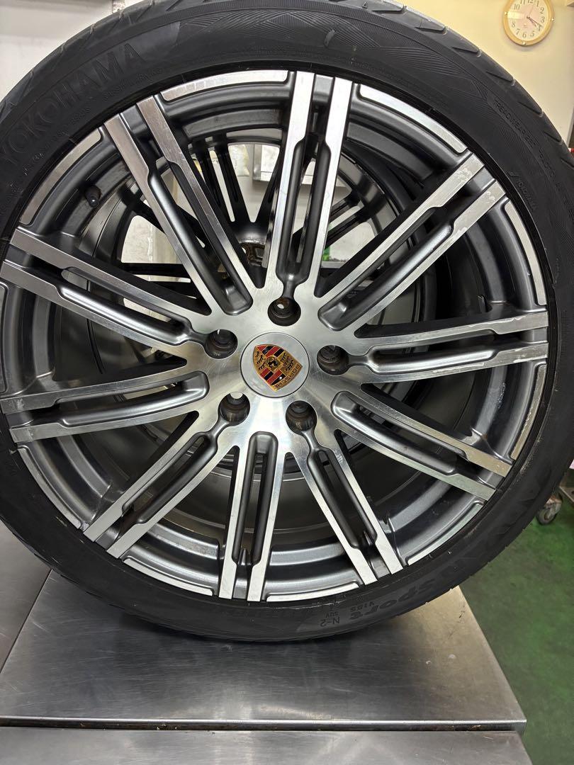 ポルシェカイエン958他ホイール10J21 タイヤアドバンスポーツ4本セット