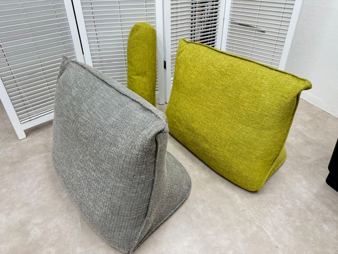 リーン・ロゼ プラド 背クッション グレー グリーン