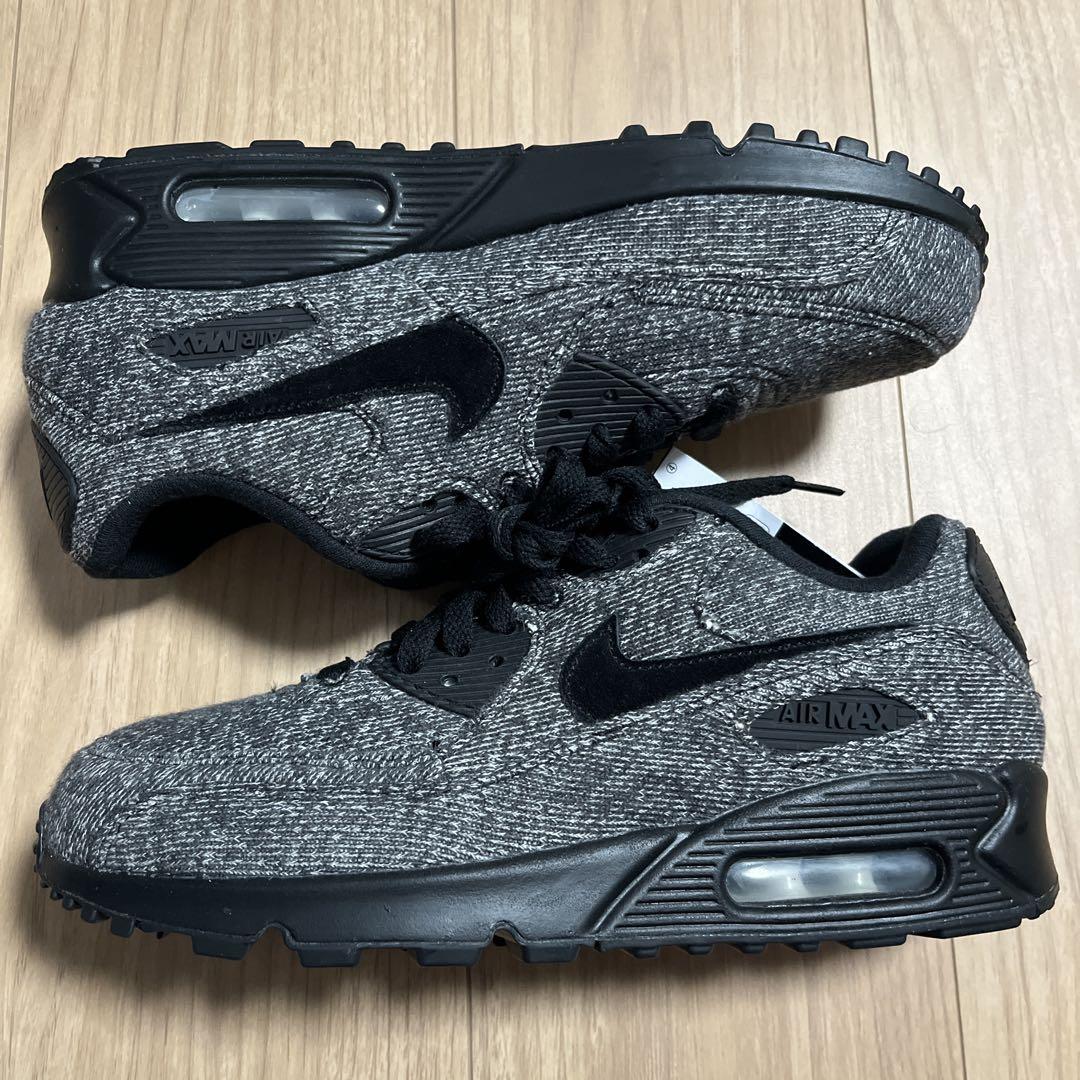 LOOPWHEELER × Nike Air Max 90 Grey Black
