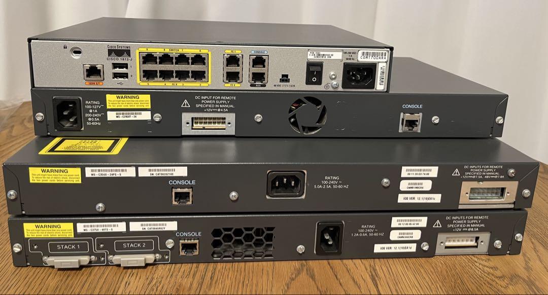 Cisco ルータ&Catalyst 2950/3560/3750 セット
