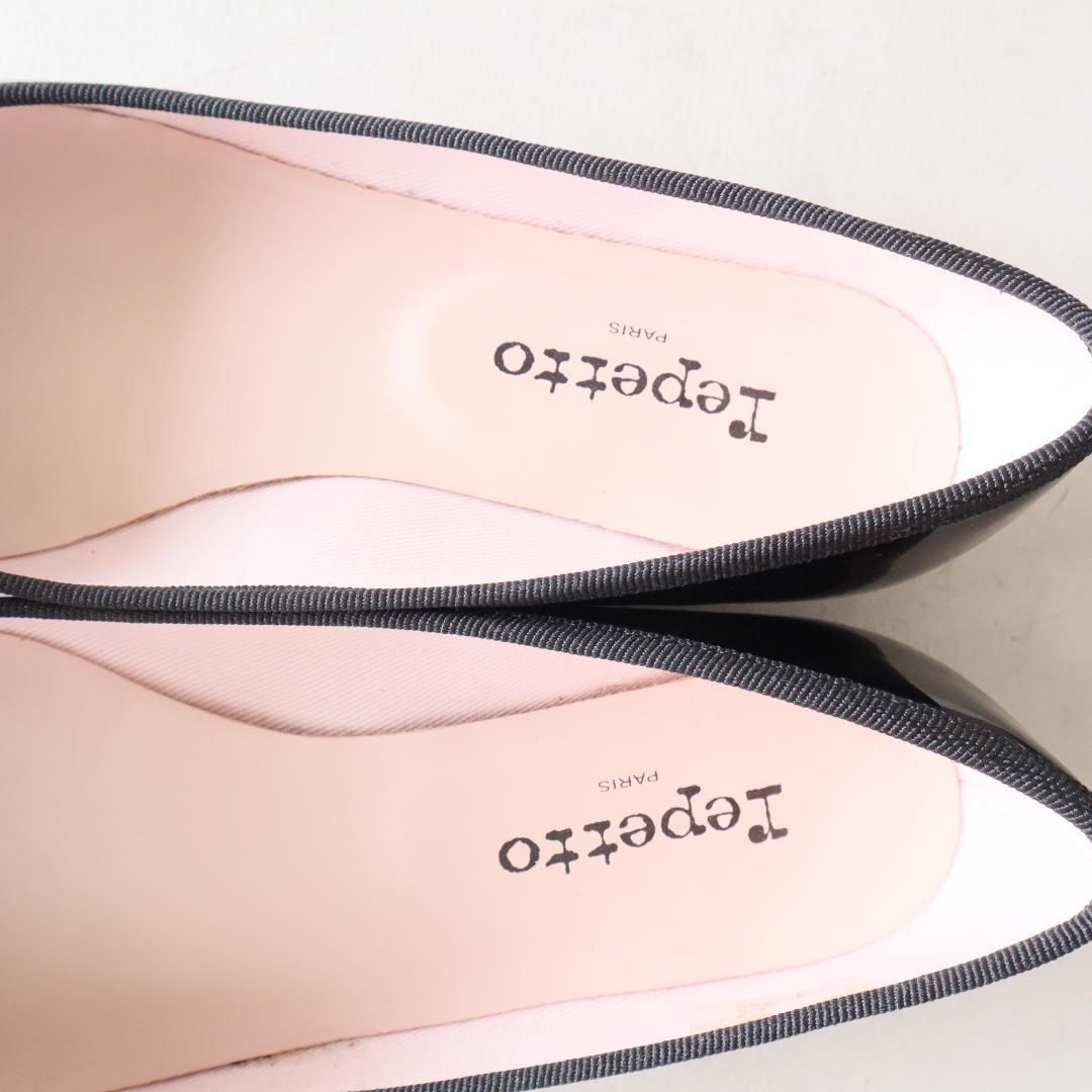 美品レペット　バレエシューズ　ブリジット　黒　39.5/25cm