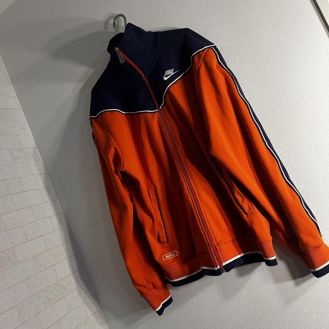 【00s】Nikeトラックジャケット　XLサイズ　オレンジ　ネイビー