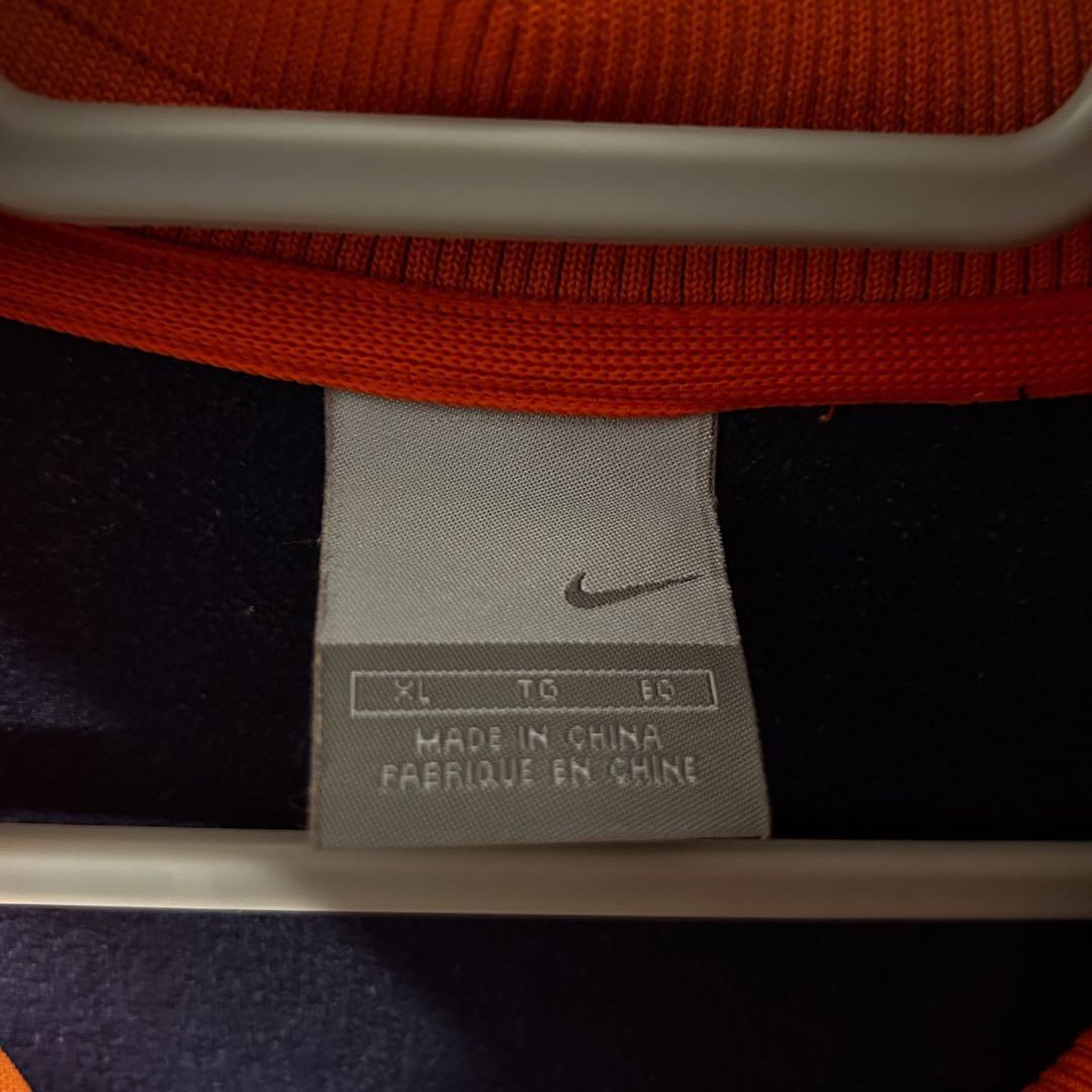 【00s】Nikeトラックジャケット　XLサイズ　オレンジ　ネイビー