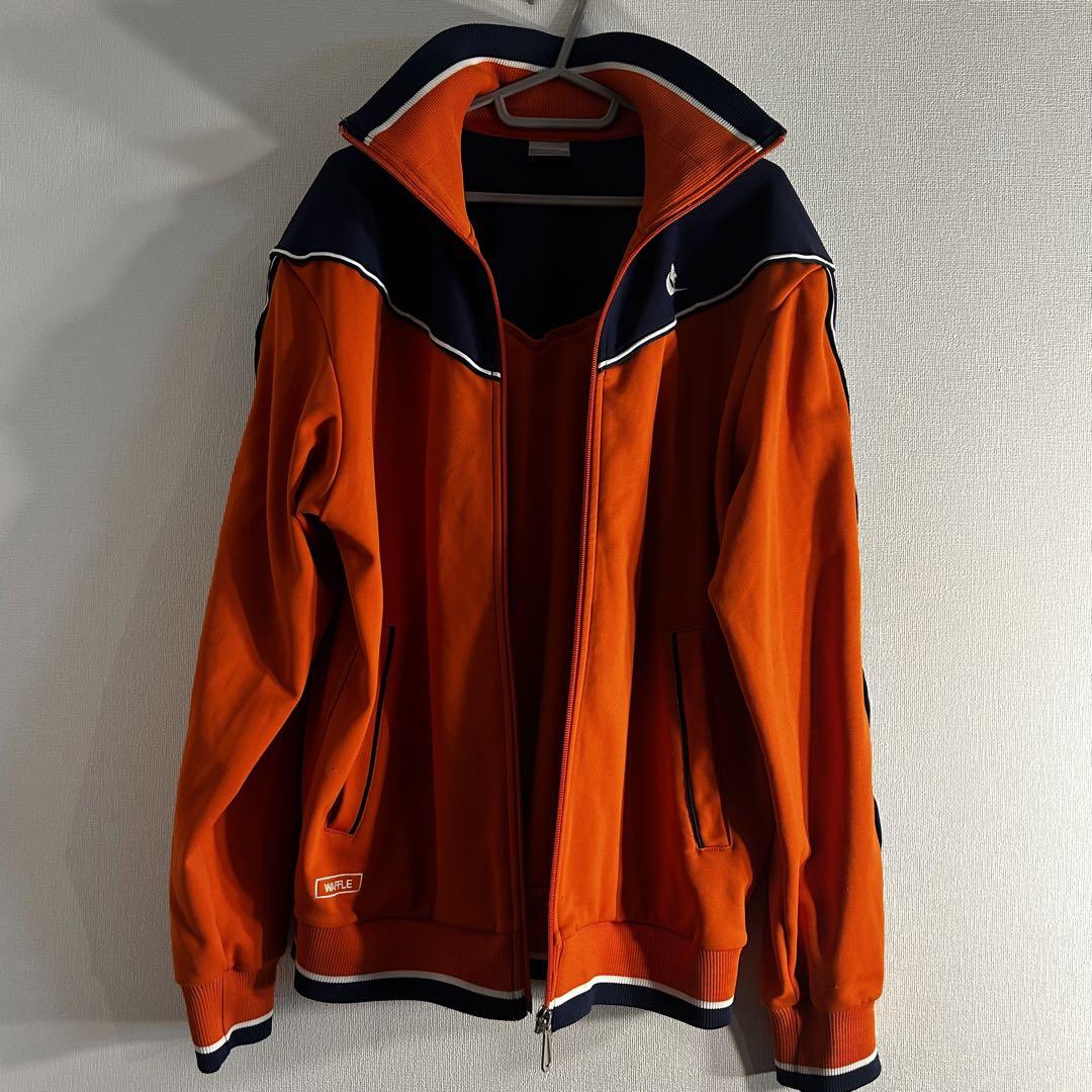 【00s】Nikeトラックジャケット　XLサイズ　オレンジ　ネイビー