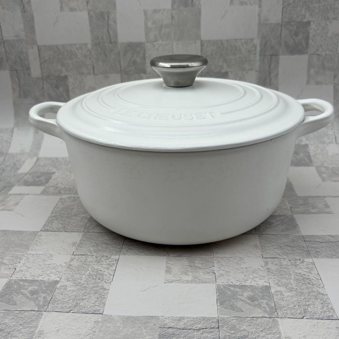 未使用　ルクルーゼ ココットロンド20cm コットン　cotton