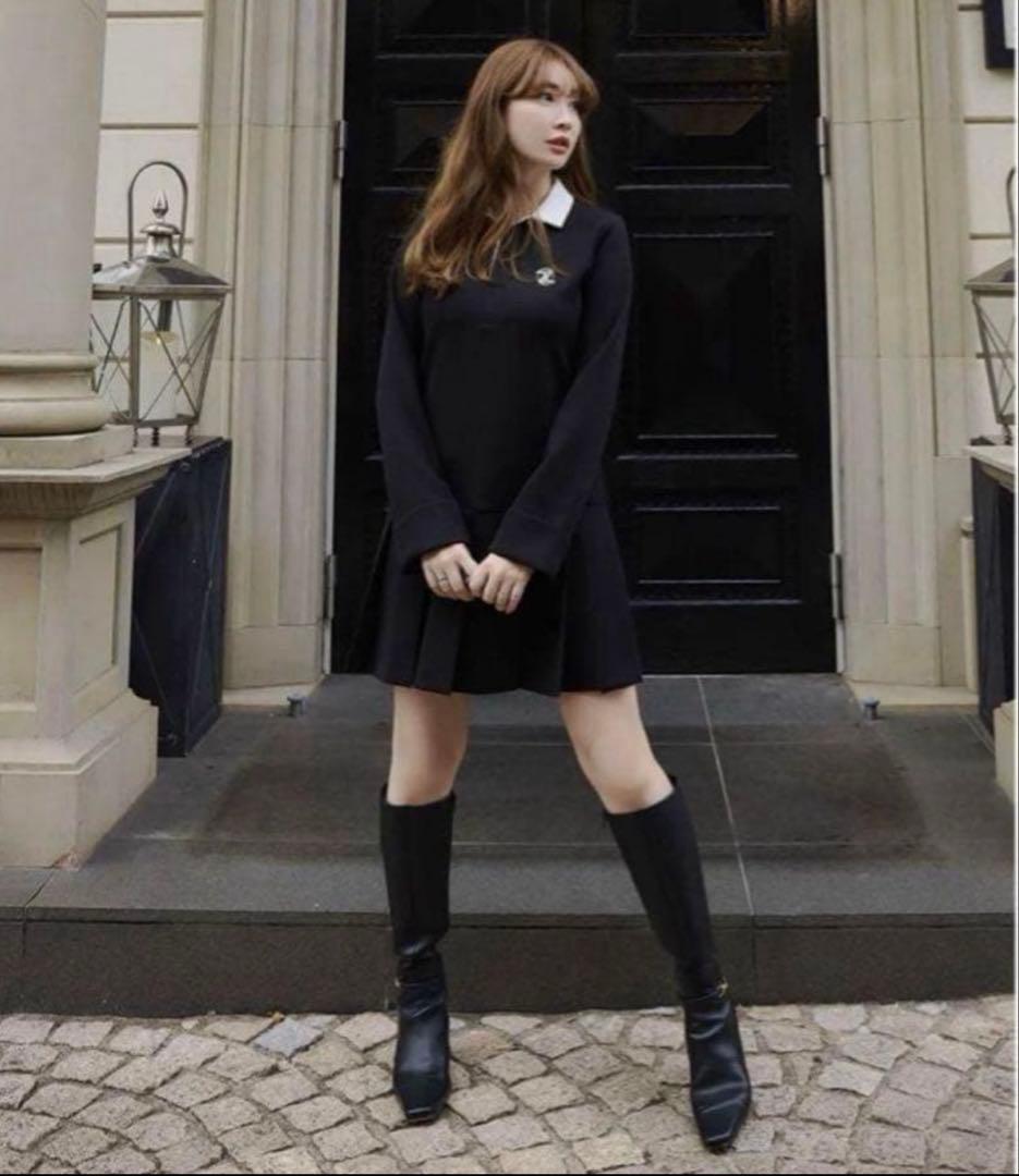 Herlipto Polo Pleated Mini Dress Mサイズ