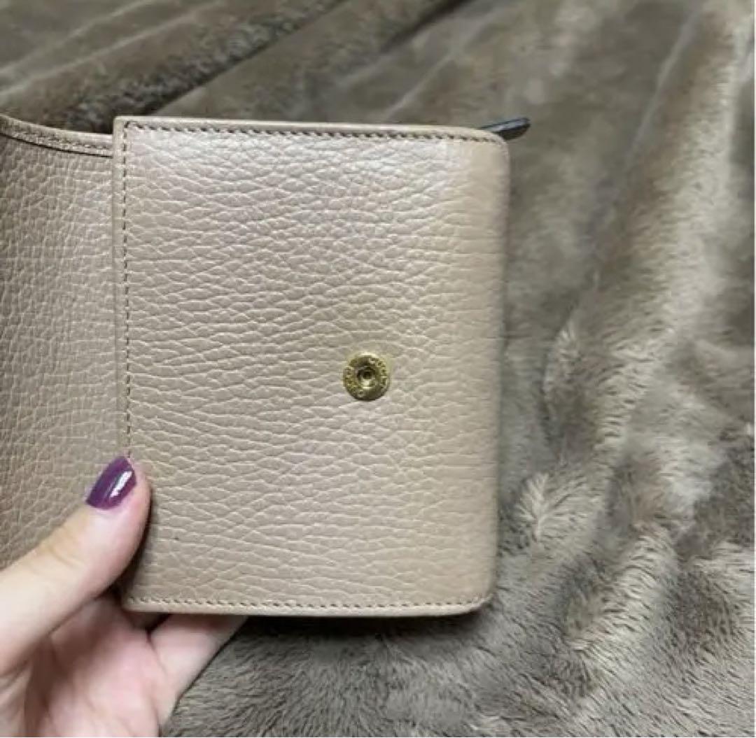 GUCCI  二つ折り財布　ピンク