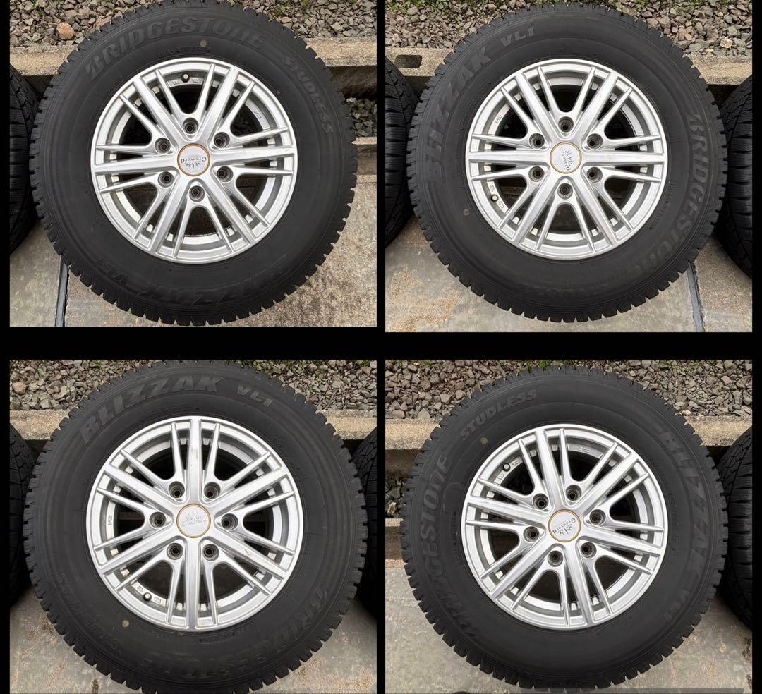 ハイエース 15インチ スタッドレス 4本セットBRIDGESTONE