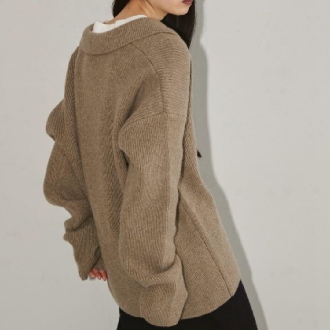 【美品】TODAYFUL ソフトスキッパーニット　ローゲージ　ブラウン　ゆったり