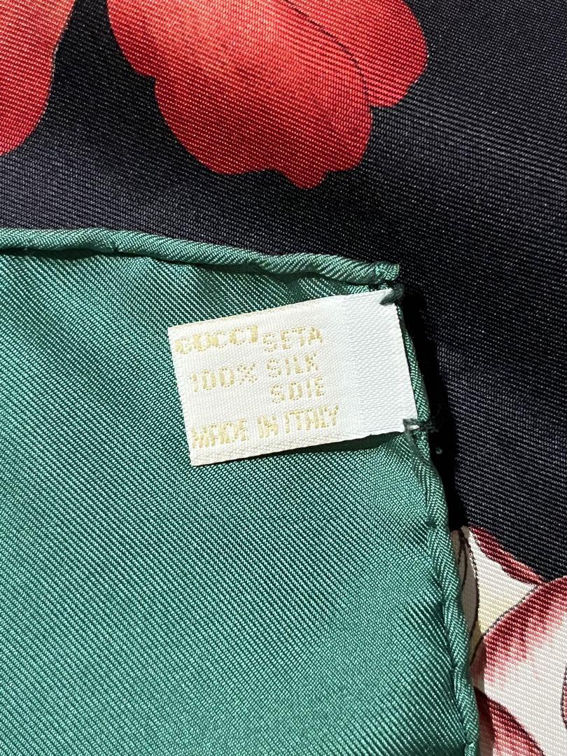 [希少] GUCCI グッチ シルクスカーフ