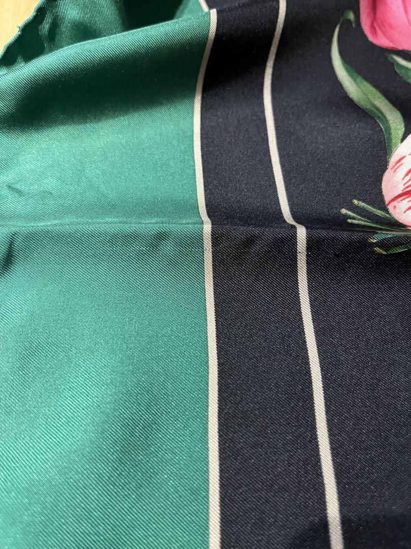 [希少] GUCCI グッチ シルクスカーフ