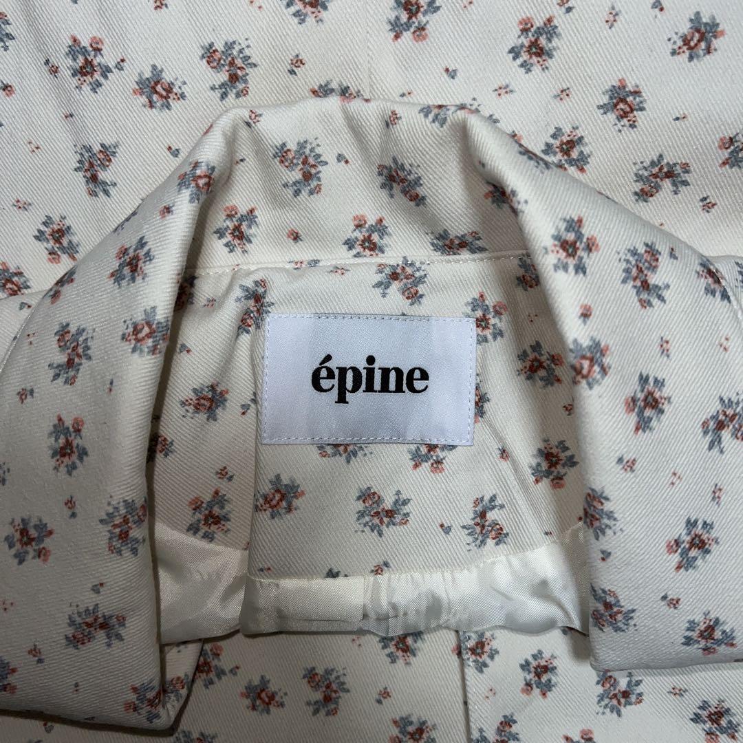 épine 花柄ジャケット