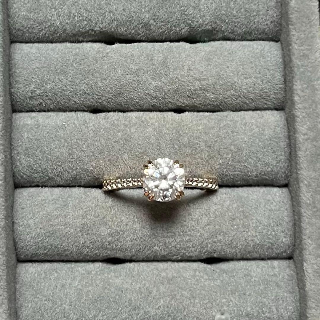 ✨新品✨Swarovski Stilla リング ラウンドカット,ローズゴールド