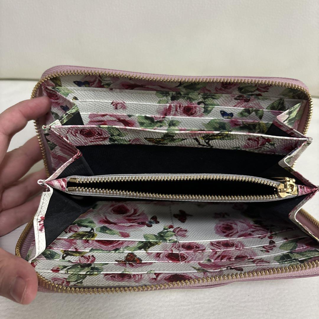 DG ピンク 長財布 花柄内装