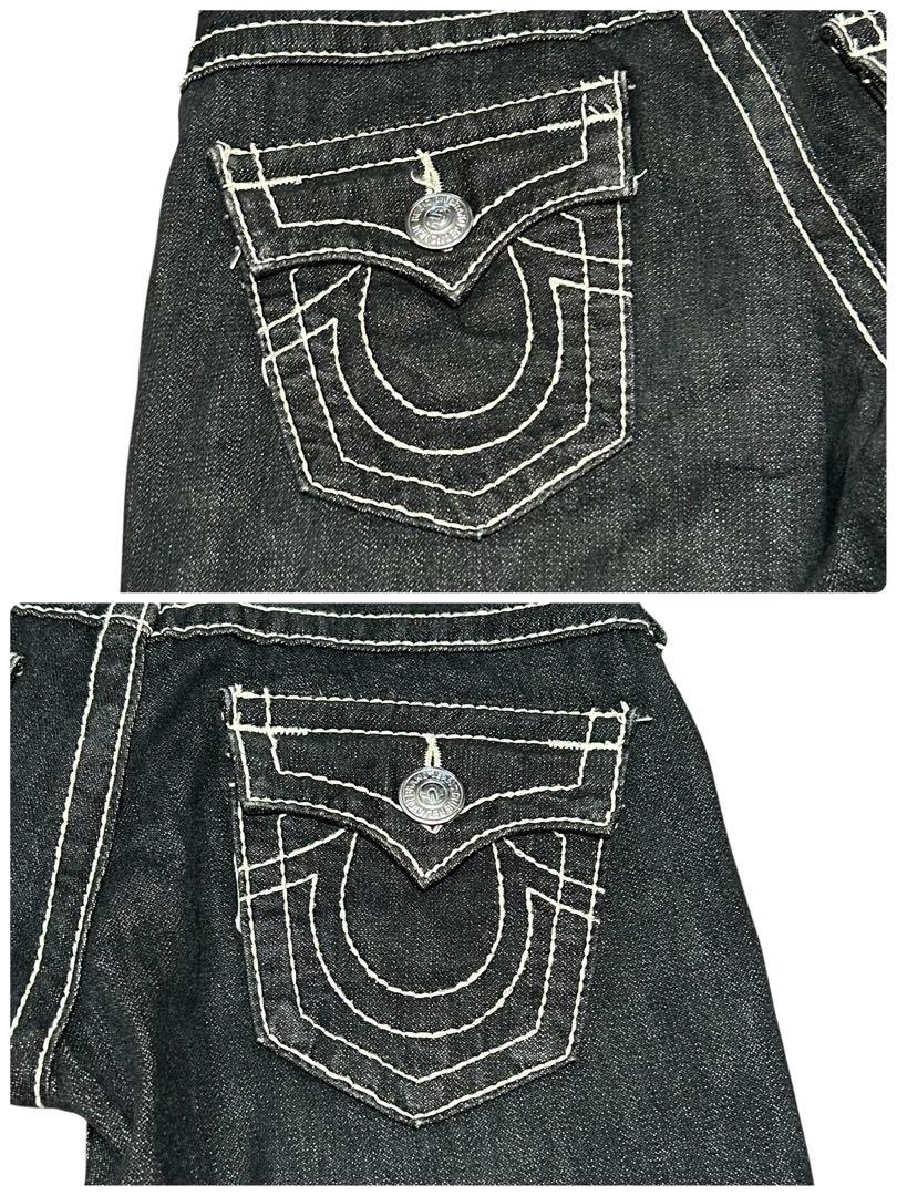 TRUE RELIGION JOYBIGT W26ブラック フレアデニム本日価格 ✨美品✨TRUE RELIGION JOYBIGT W26ブラック フレアデニム