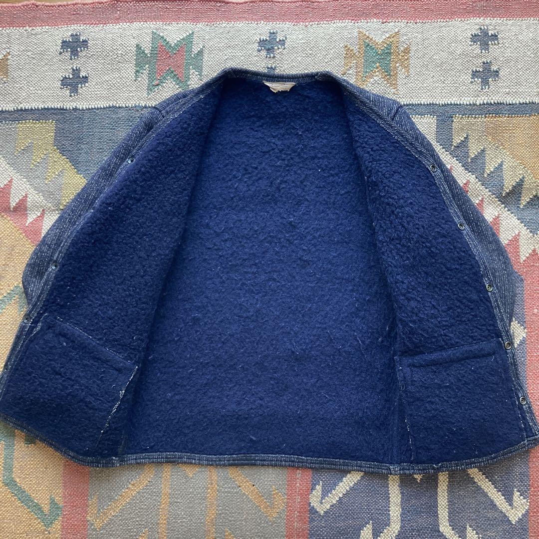40s ブラウンズビーチ ノーカラー ジャケット カーディガン 30s 50s