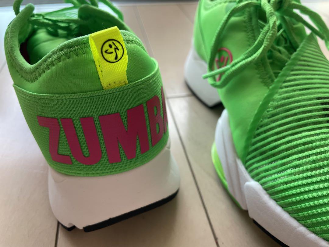ZUMBA ズンバ ダンス シューズ 24.5㎝ グリーン 正規品 超美品