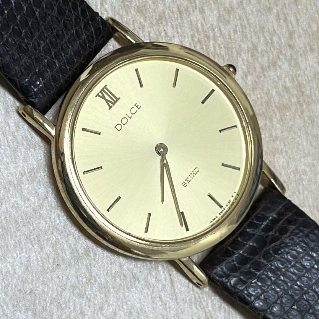 最終値下げ！【SEIKO】18KT 腕時計 8N40-608A ゴールド