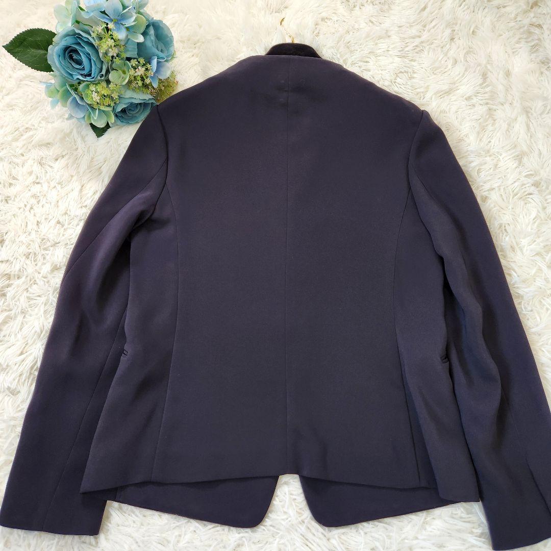美品 DES PRES ノーカラー セットアップ M相当 ブラック ストレッチ