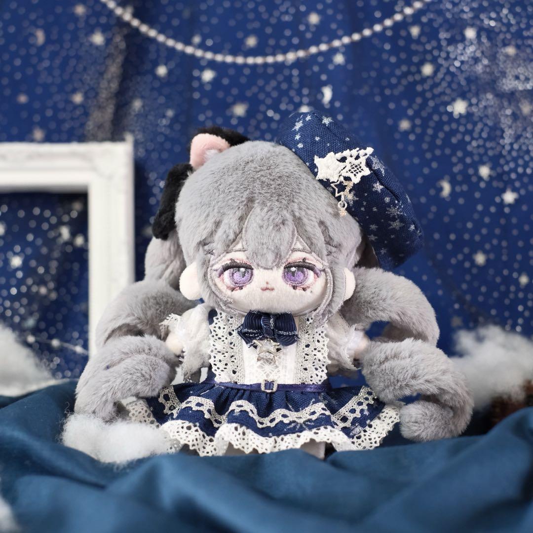 無属性ぬいぐるみ 無ぬい 服 ドレス 棉花娃娃 ぬい 10cm