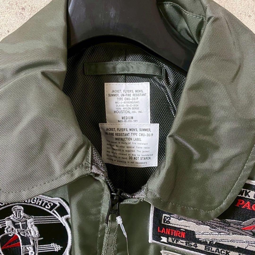 【美品】 HOUSTON CWU-36/P フライトジャケット MA-1 M