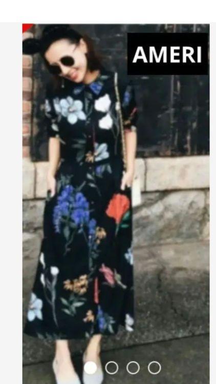 Ameri vintage AMANDA LADY DRESS リバイバル ワンピース