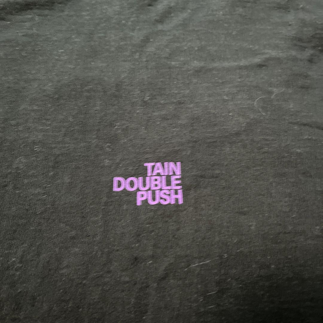TAIN DOUBLE PUSH 長袖カットソー ブラック