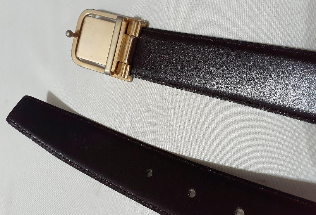 CELINE セリーヌ マカダム バックル レザーベルト