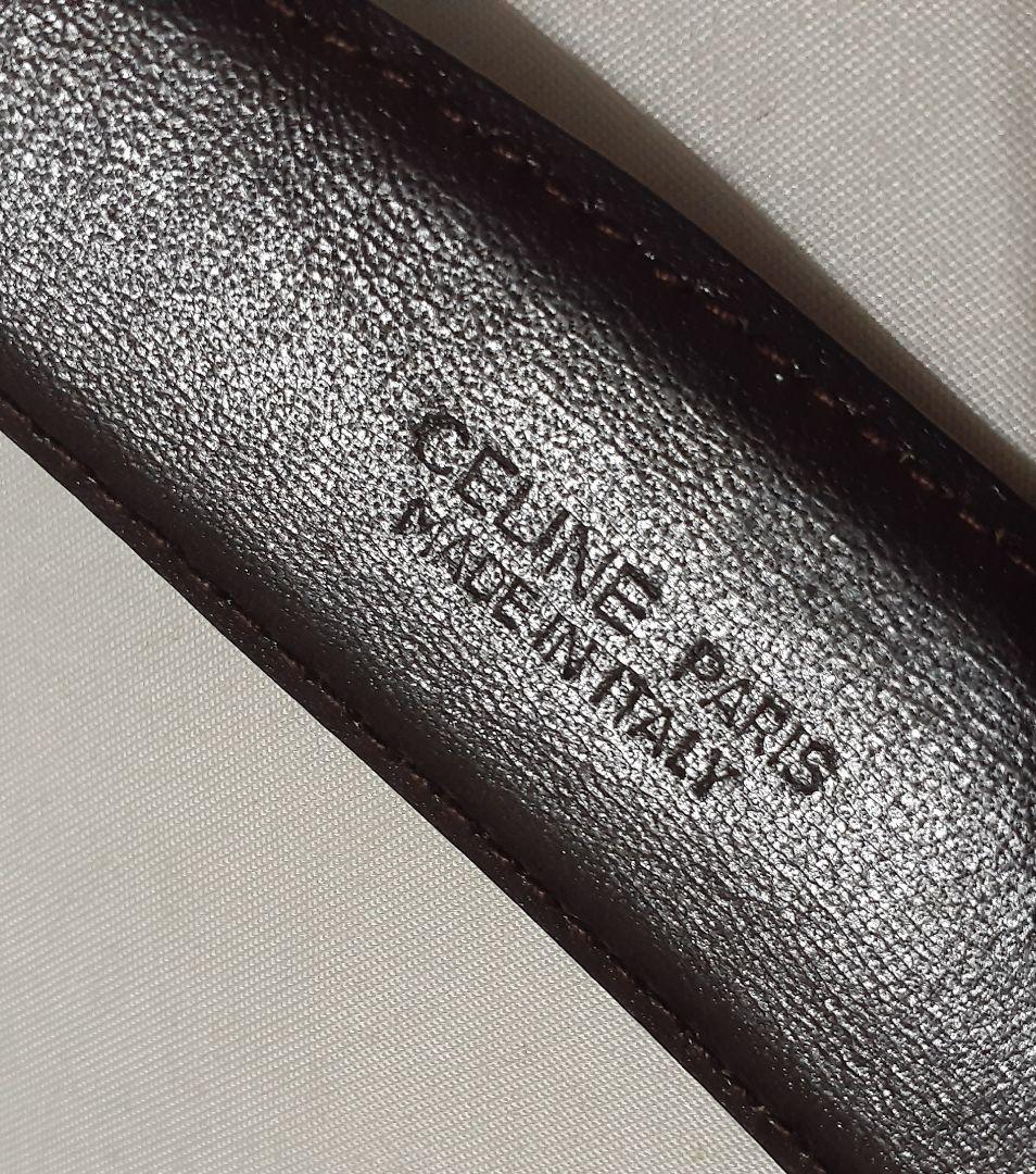 CELINE セリーヌ マカダム バックル レザーベルト