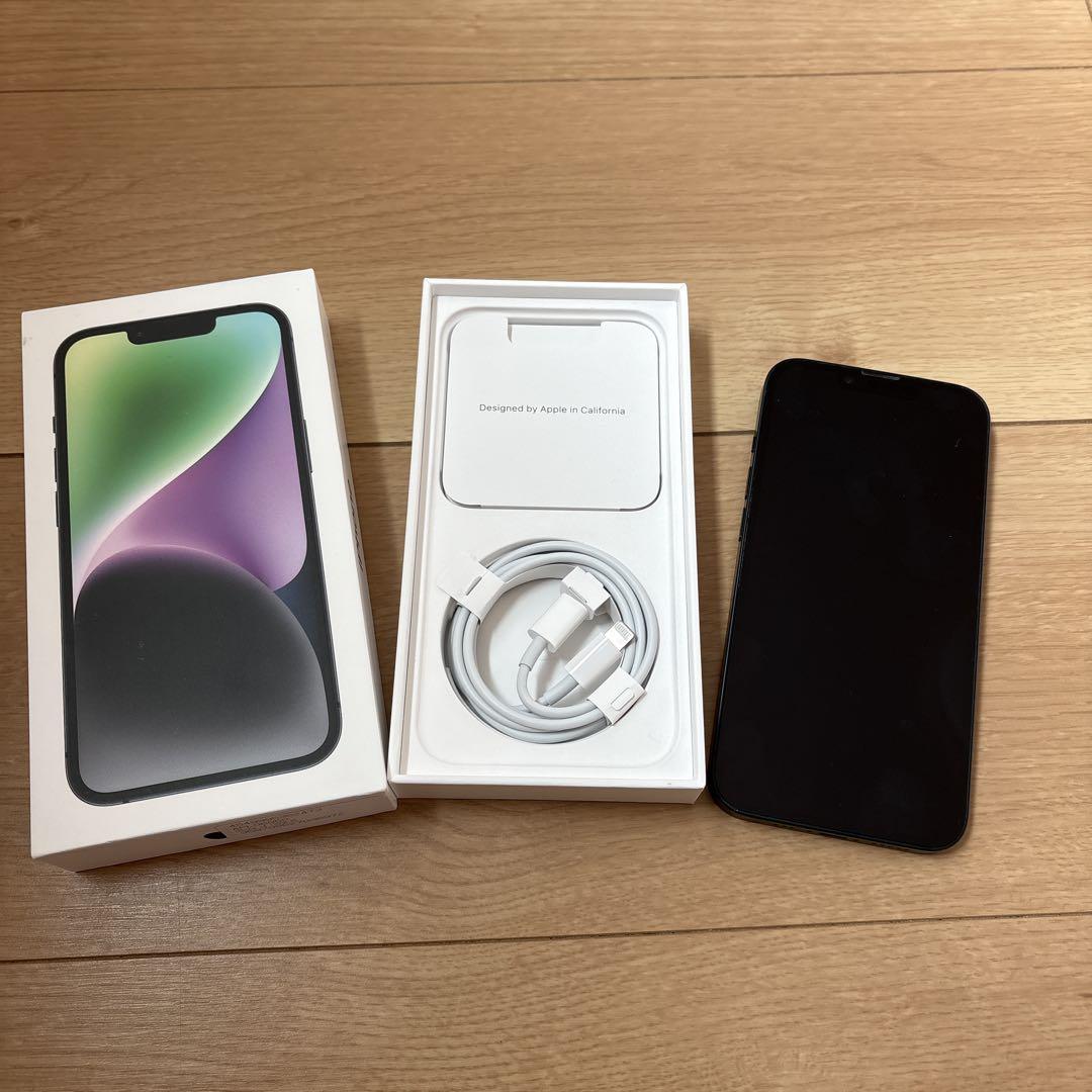 【美品】iPhone 14 ブラック 128GB SIMフリー