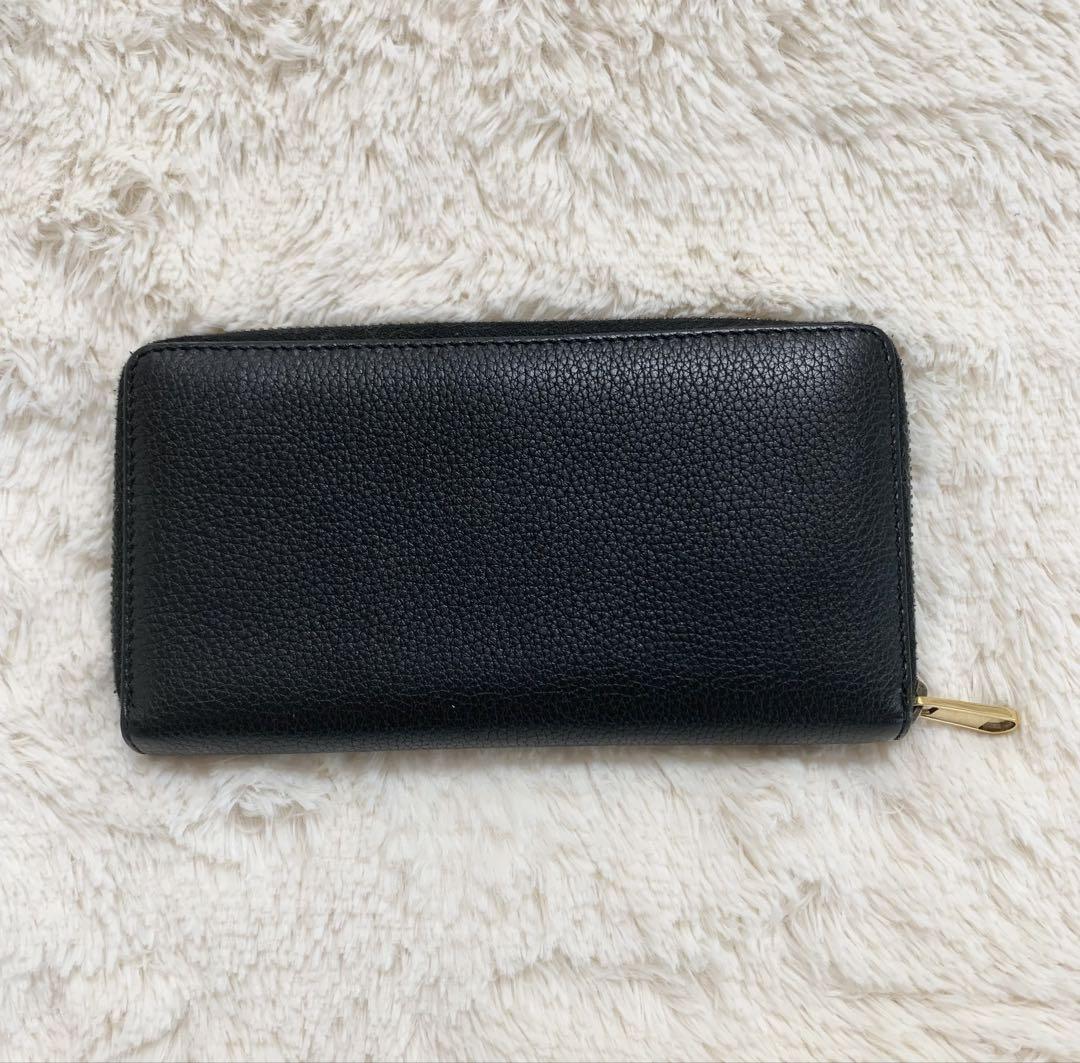 GUCCI ヴィンテージロゴ ラウンドファスナー長財布