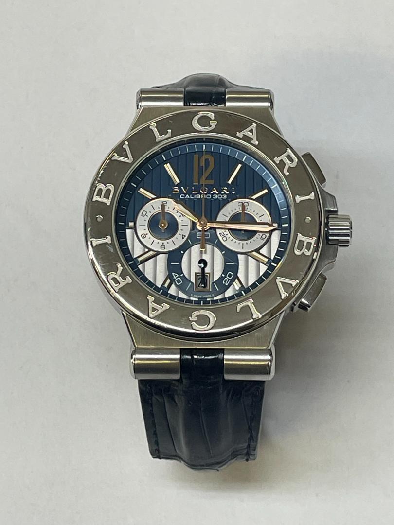 ブルガリ BVLGARI ディアゴノ カリブロ303 クロノグラフ 自動巻き