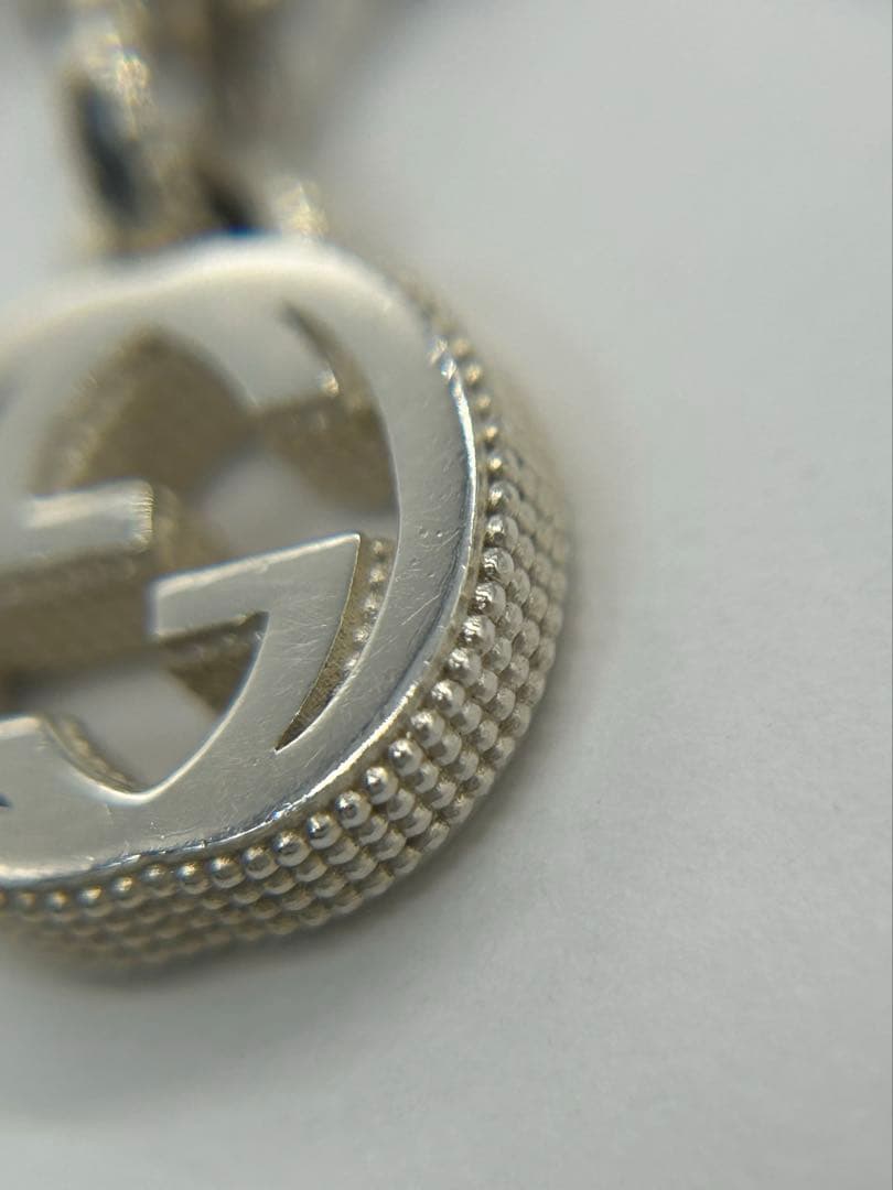 グッチ GUCCI インターロッキングG フラワーチェーンネックレス Ag925