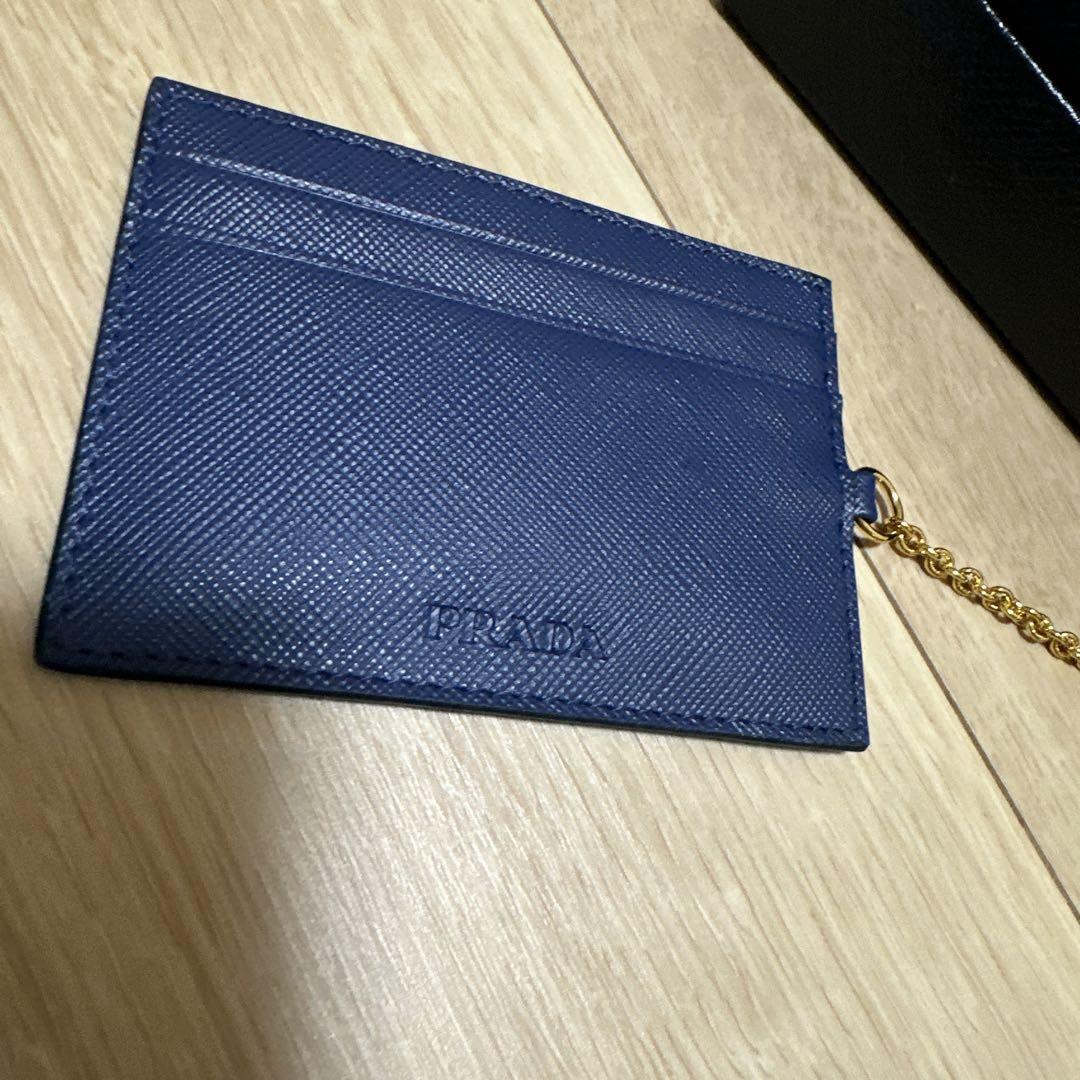 PRADA ネイビー リボン付き 長財布