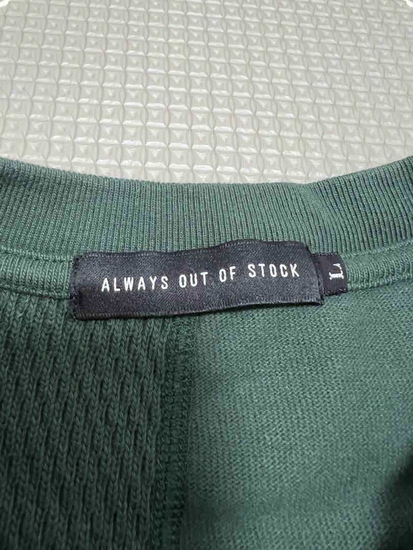 ALWAYS OUT OF STOCK サーマルトレーナー L 緑