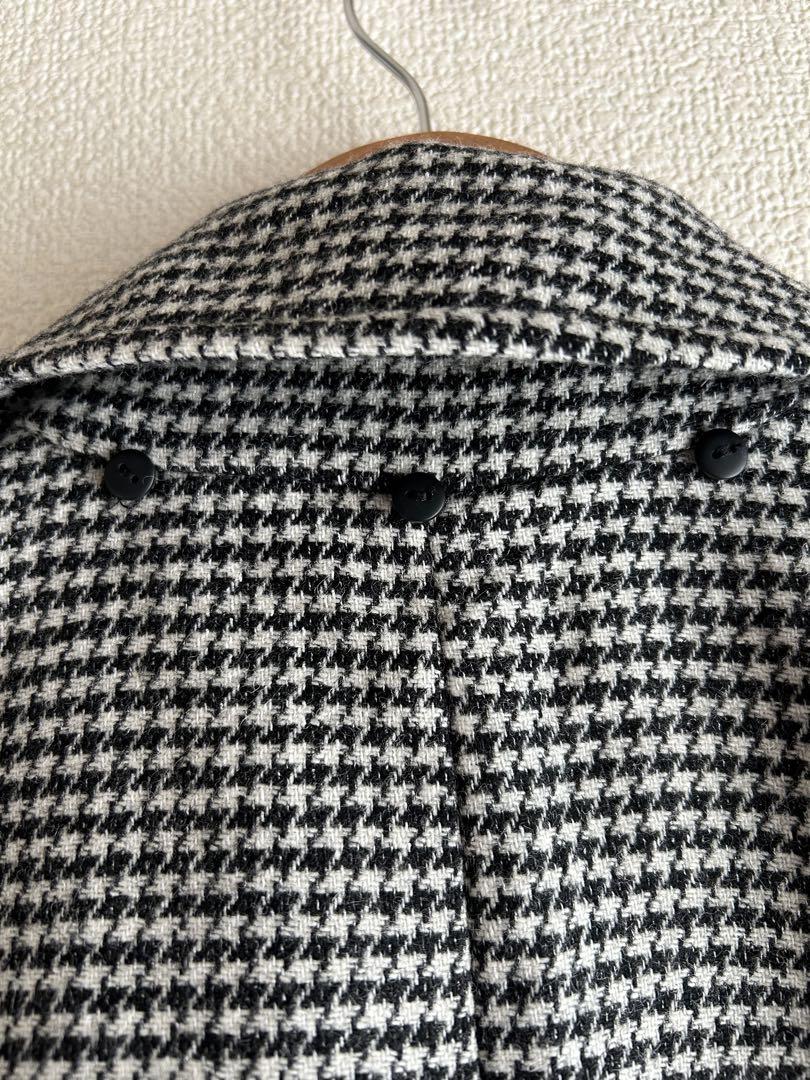 〈新品〉リリーブラウン　RESCWOOL 2wayケープコート　千鳥柄ツイード