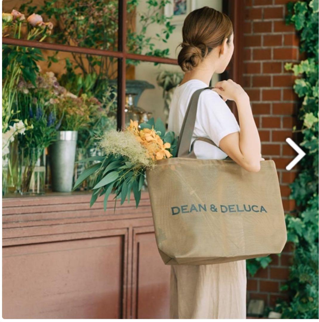 激安の DEAN&DELUCA Lサイズ ゴールド メッシュトート2024 バッグ