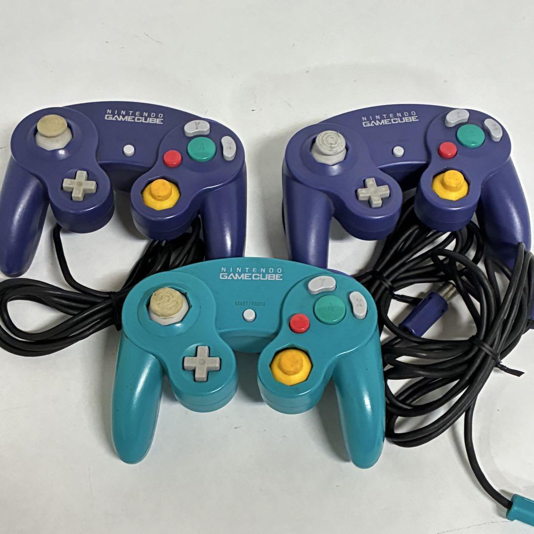 Nintendo ゲームキューブコントローラー 3個セットエメラルドグリーン