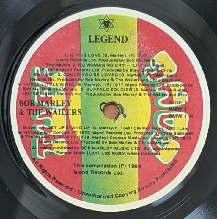 Bob Marley Legend ボブマーリー ベストアルバム LPレコード
