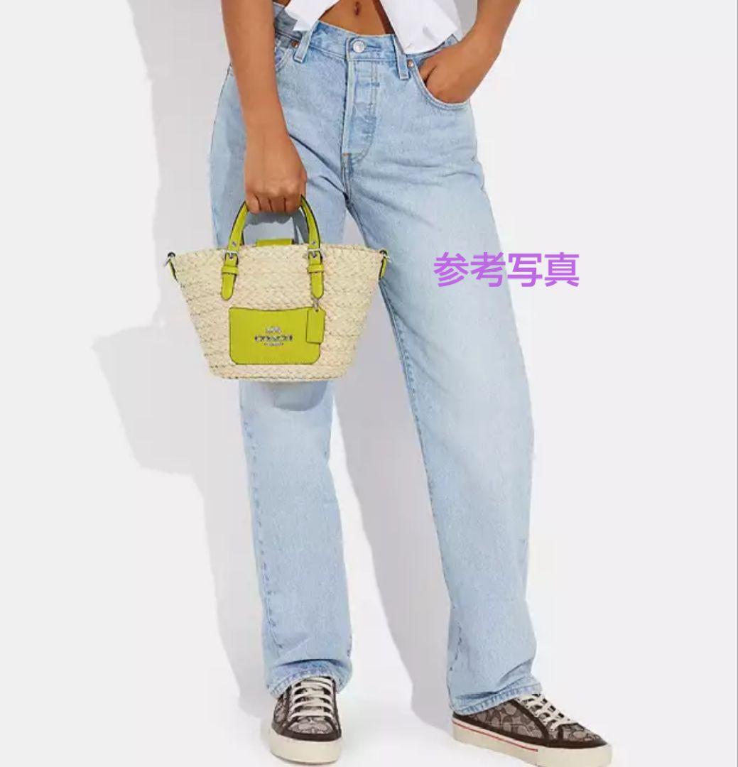 新品未使用 プレゼント布袋付きコーチ カゴハンドバッグ 2way