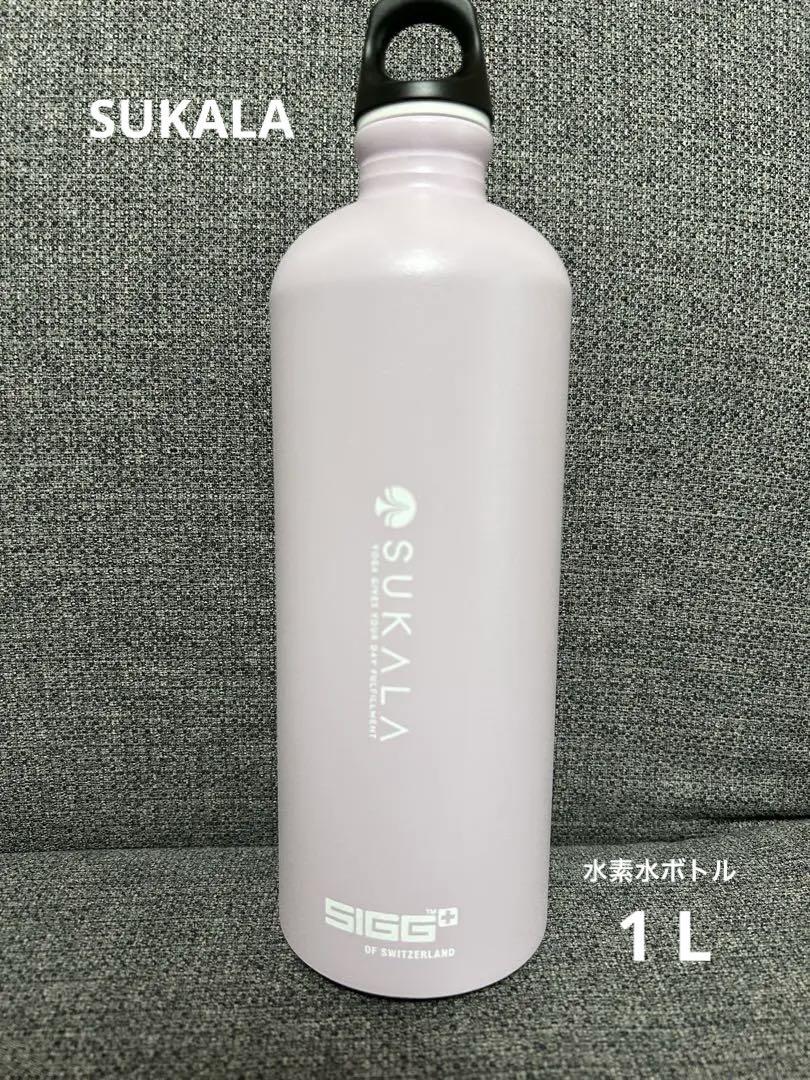 Sukala ステンレス限定水素水ボトル ホワイトピンク・ドット柄(1L)